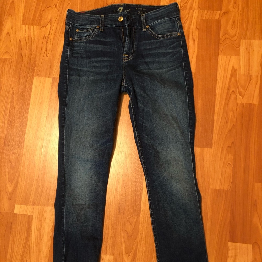 7 for all mankind the mid rise skinny size 26